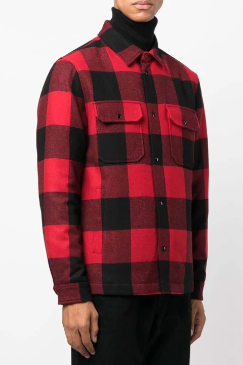 Риза Alaskan Wool Check Overshirt CFWOOS0067MRUT3046 5321 red buffalo — снимка 2