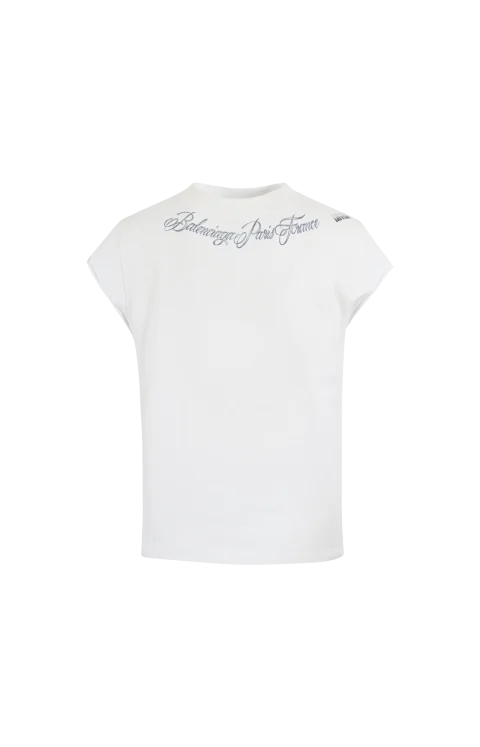 Sleeveless T-Shirt in White