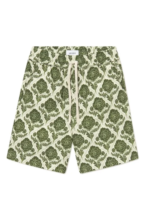 Бермуда Lesley Flower Tile Aop Shorts LDM511067 565215-vintage green/ivory