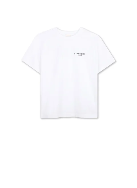 Тишърт с контрастно лого Givenchy Kids
