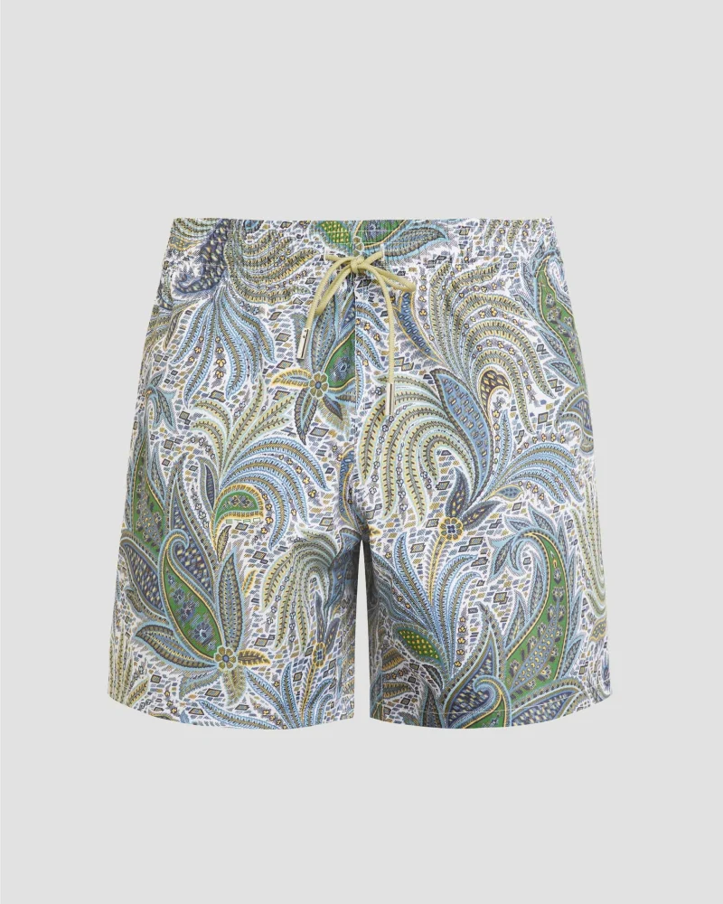 Paisley-Print Swim Shorts in Multicolour