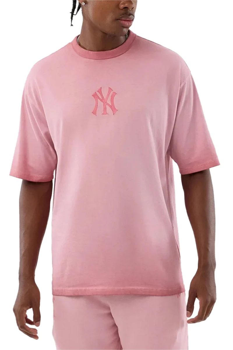 T-Shirt Mlb Washed Logo Neyyan 60856151 680 pastel pink