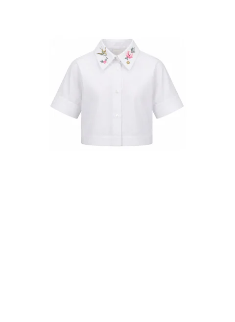 Риза с бродерия Givenchy Kids