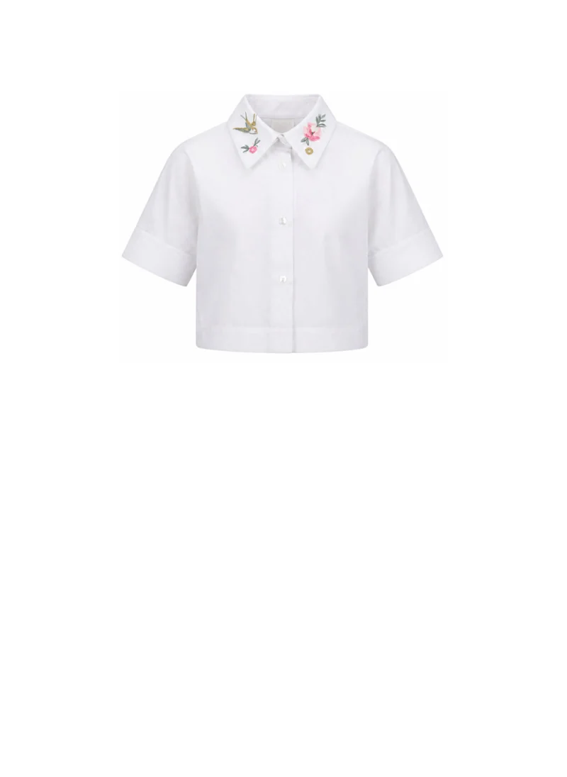 Риза с бродерия Givenchy Kids