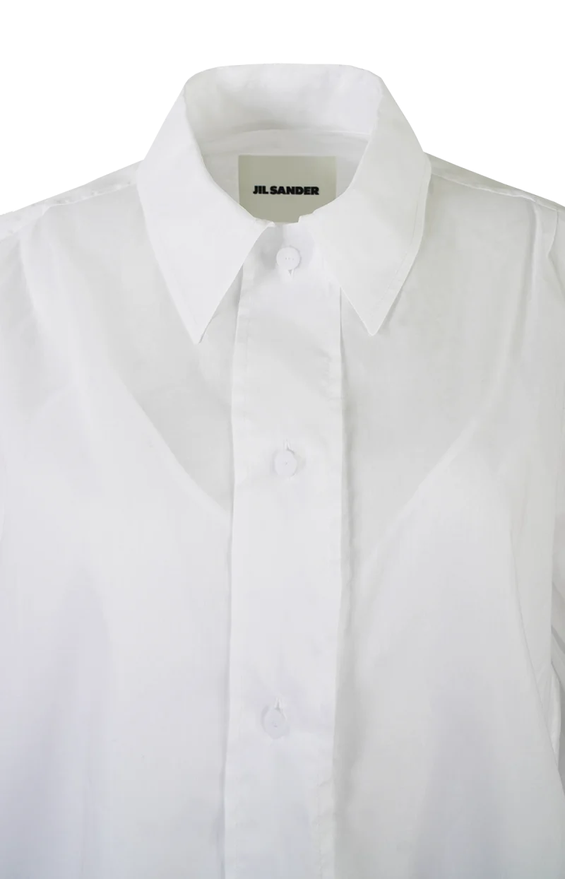 White Loose-Fit Shirt — снимка 2