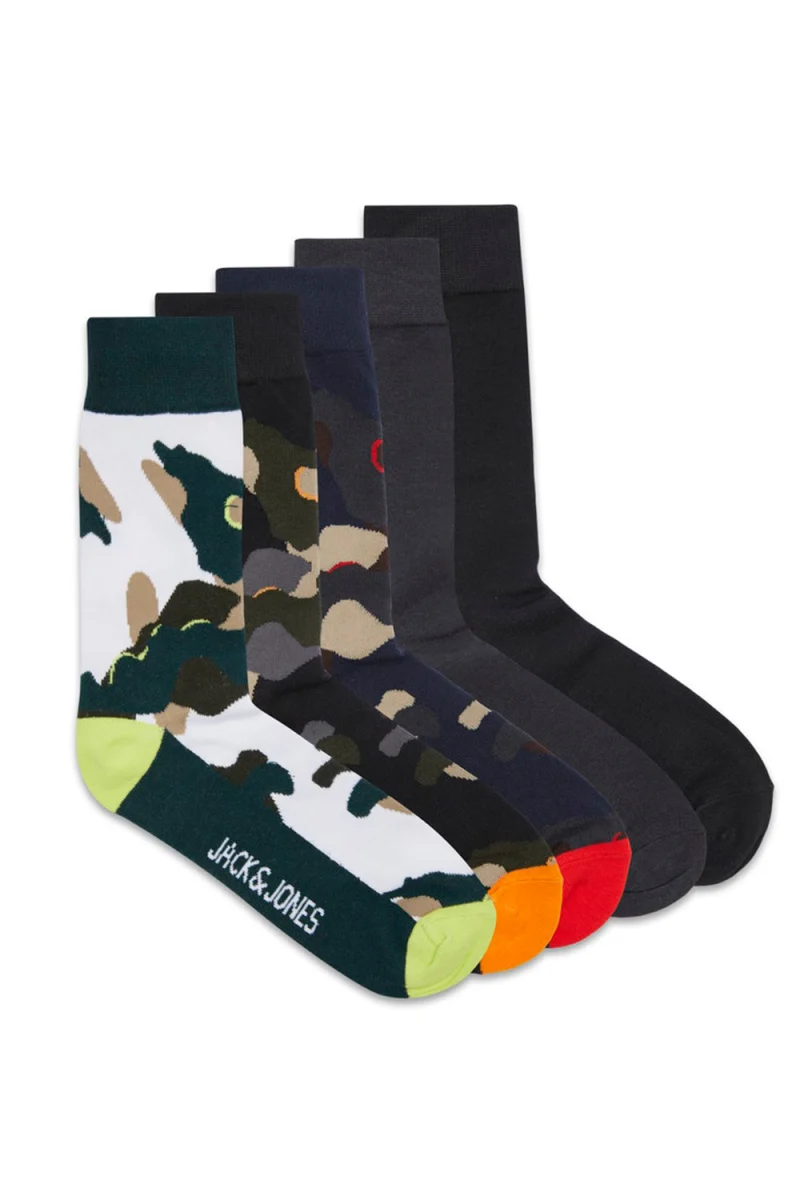 Чорапи Jaccramp Socks 5 Pack 12211136 19-5406 TCX Pine Grove