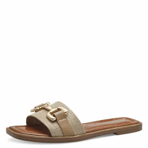 Дамски Равни Чехли TAMARIS – 1-27100-42-400 BEIGE — снимка 3