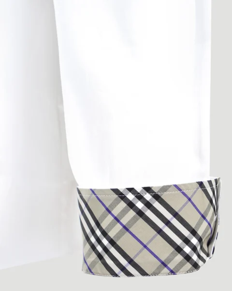 Classic Cotton Shirt in White — снимка 5
