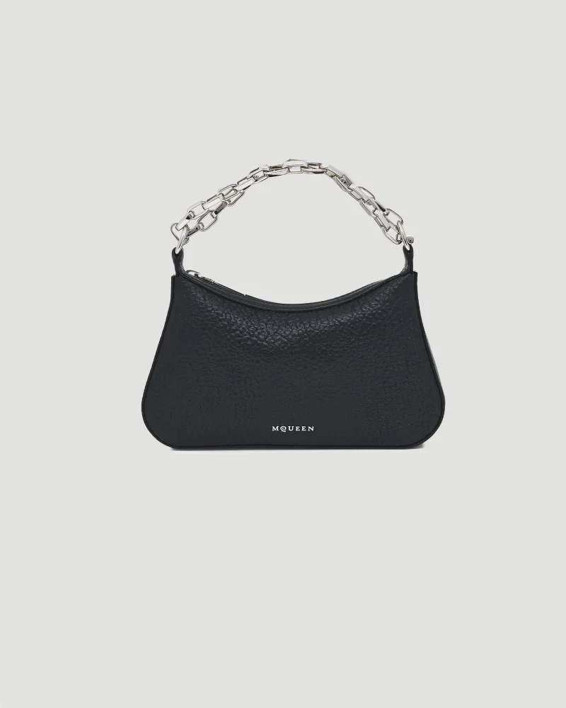 McQueen T-Bar Mini Pouch in Black