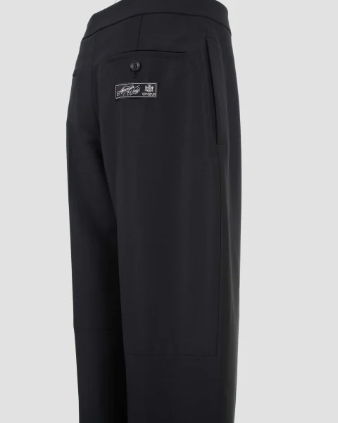 Wool Mohair Tailored Pants in Black — снимка 3