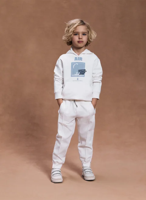 Спортен панталон Brunello Cucinelli Kids 4-6 — снимка 4