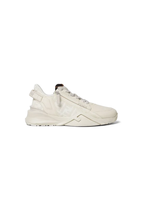 White Leather Low-Tops