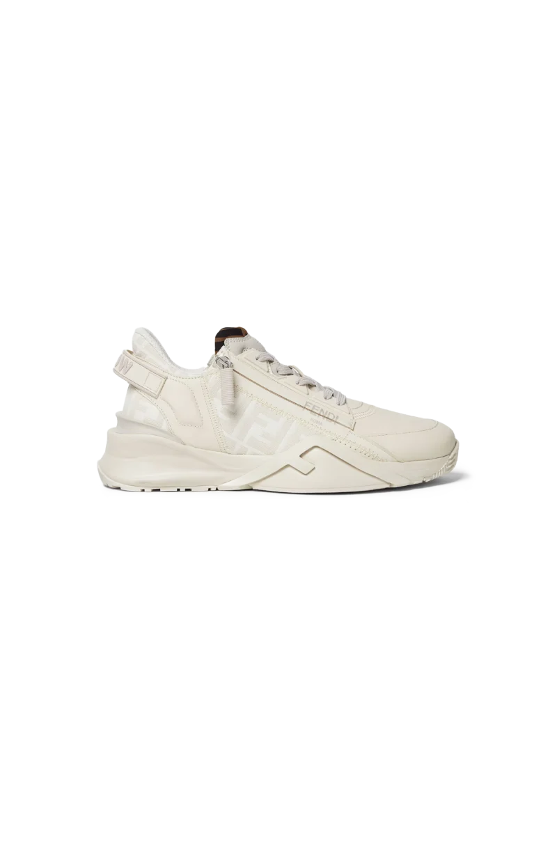 White Leather Low-Tops
