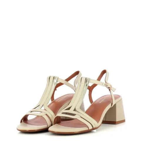 Дамски Сандали На Ток CARLO FABIANI – 5L176 OFF WHITE — снимка 3