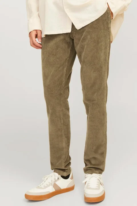Панталон Jpstmarco Jjbasic Corduroy Chino 12258301 17-1019 TCX elmwood — снимка 2