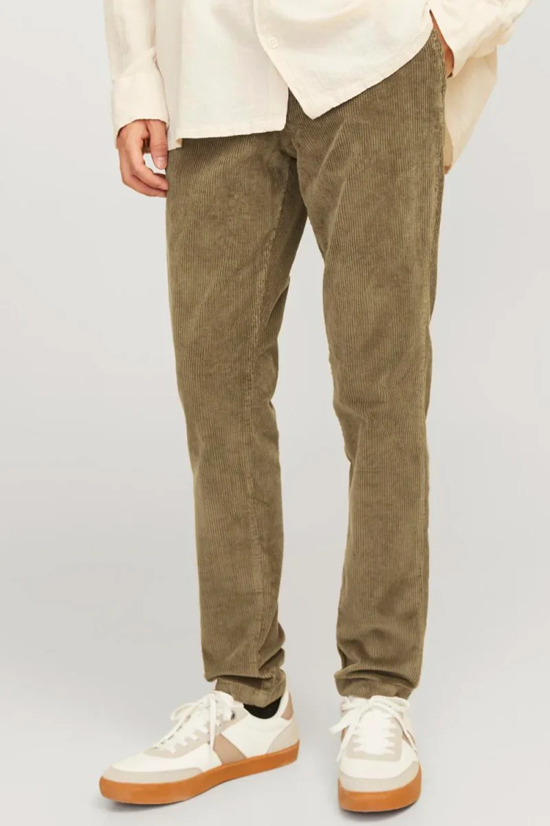 Панталон Jpstmarco Jjbasic Corduroy Chino 12258301 17-1019 TCX elmwood — снимка 2