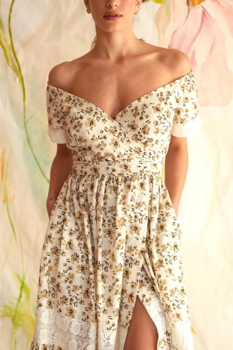 Рокля Madalena floral 01476 — снимка 2