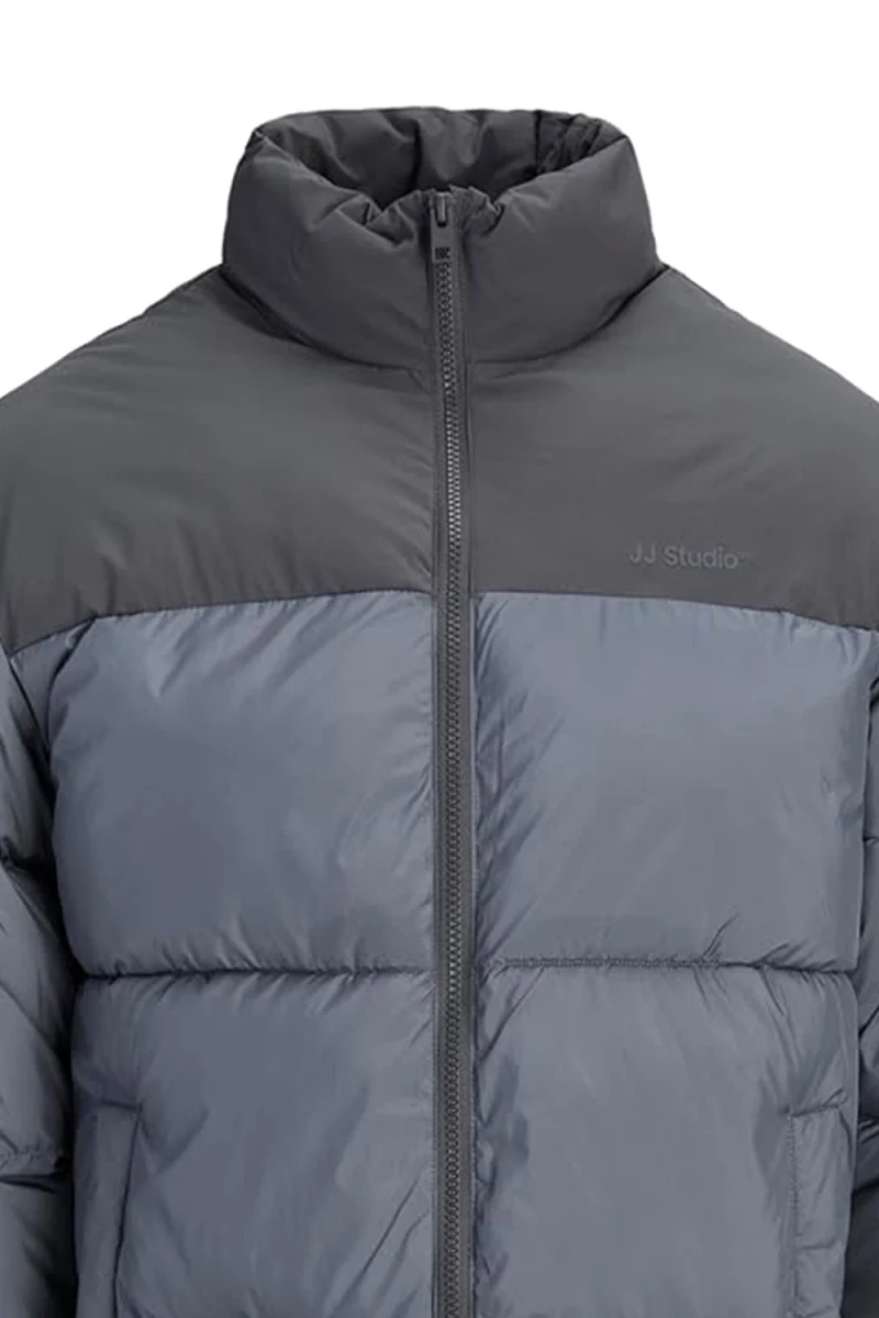 Яке Jjraze Collar Stand Puffer 12299096 19-4215 TCX turbulence — снимка 2