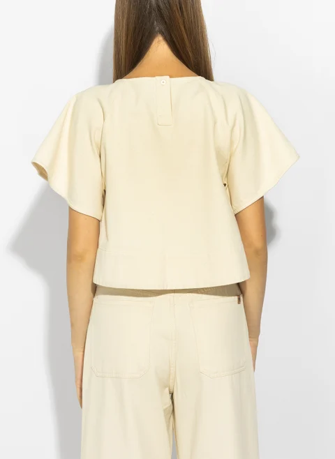 Блуза със скъсена дължина Weekend Max Mara Wkdforte — снимка 3