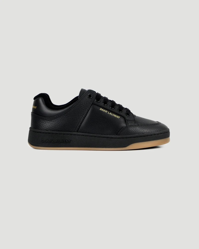 SL/61 Sneakers in Black Grained Leather