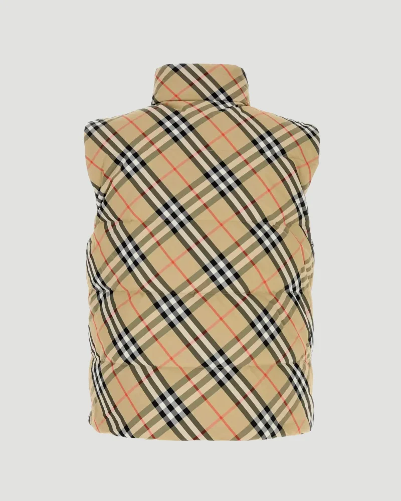 Men's Reversible Check Nylon Padded Gilet — снимка 2