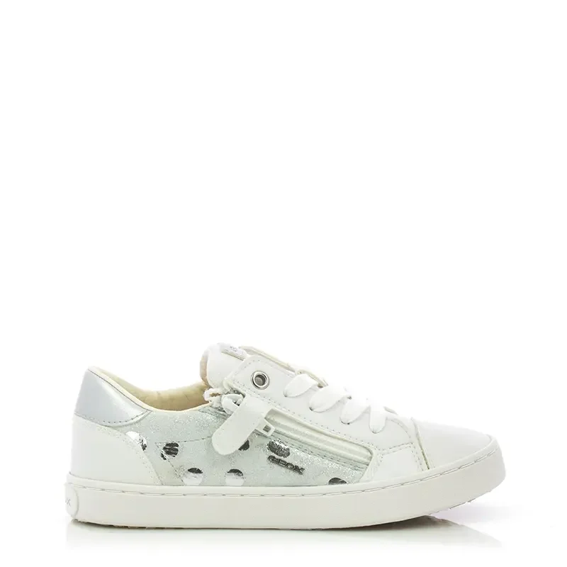 Сникърс Момичета GEOX – J02D5B C1002 JR KILWI GIRL OFF WHITE