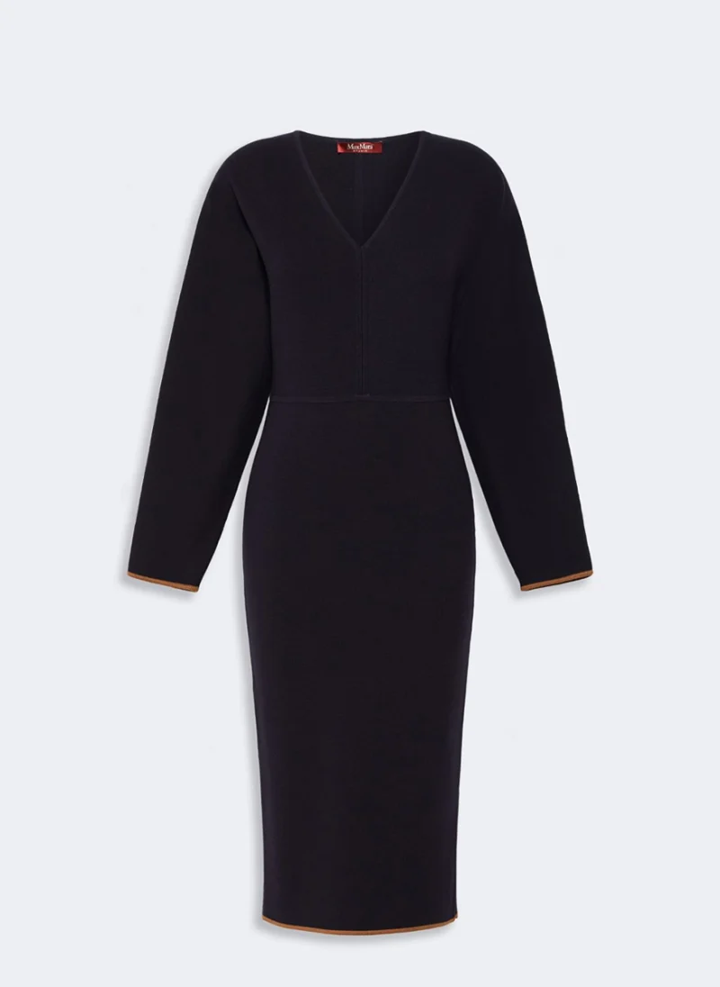 Миди рокля от плетиво Max Mara Studio Mstemiro