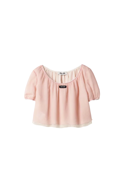 Chiffon Top in Pink