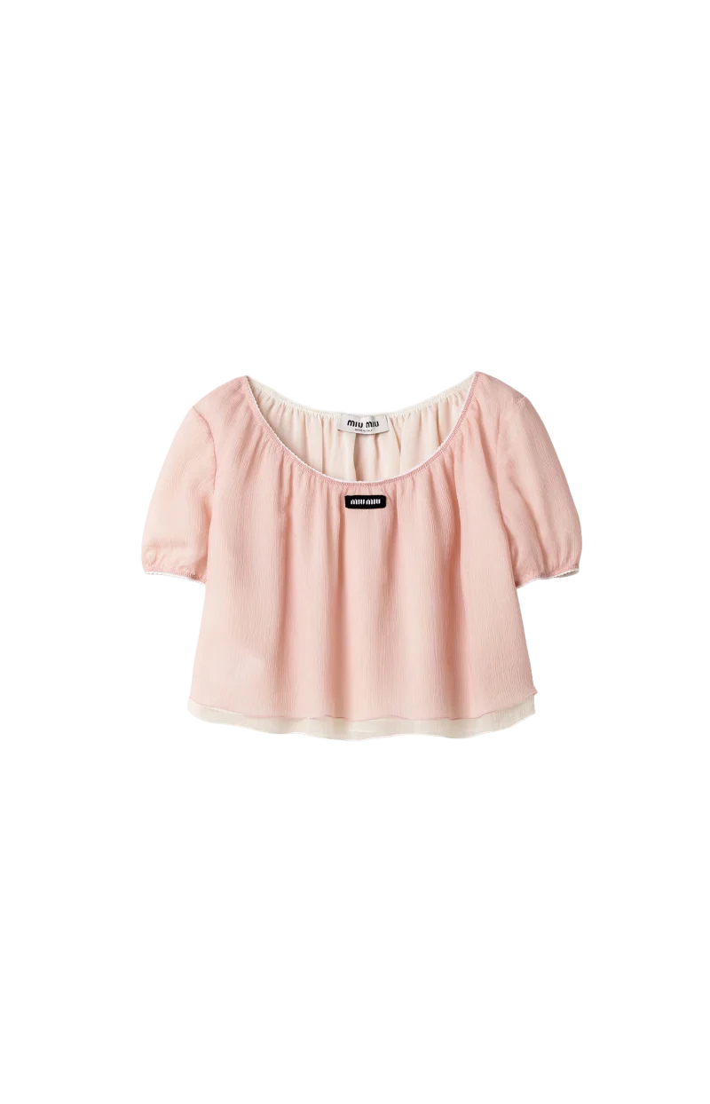 Chiffon Top in Pink
