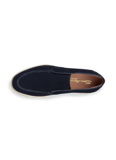 Велурени боти 'Slip-on style' Santoni — снимка 5