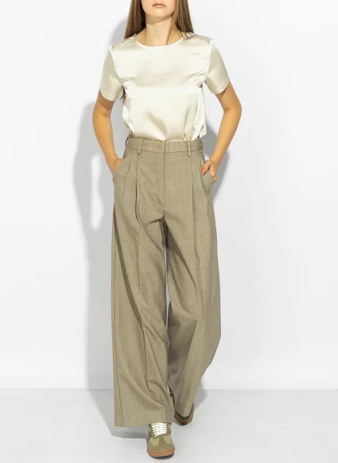 Панталон от фина вълна Weekend Max Mara Wkdovvio — снимка 8