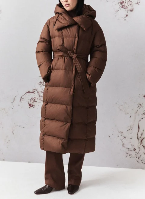 Дълго пухено яке Marella Monochrome Mllalben — снимка 1