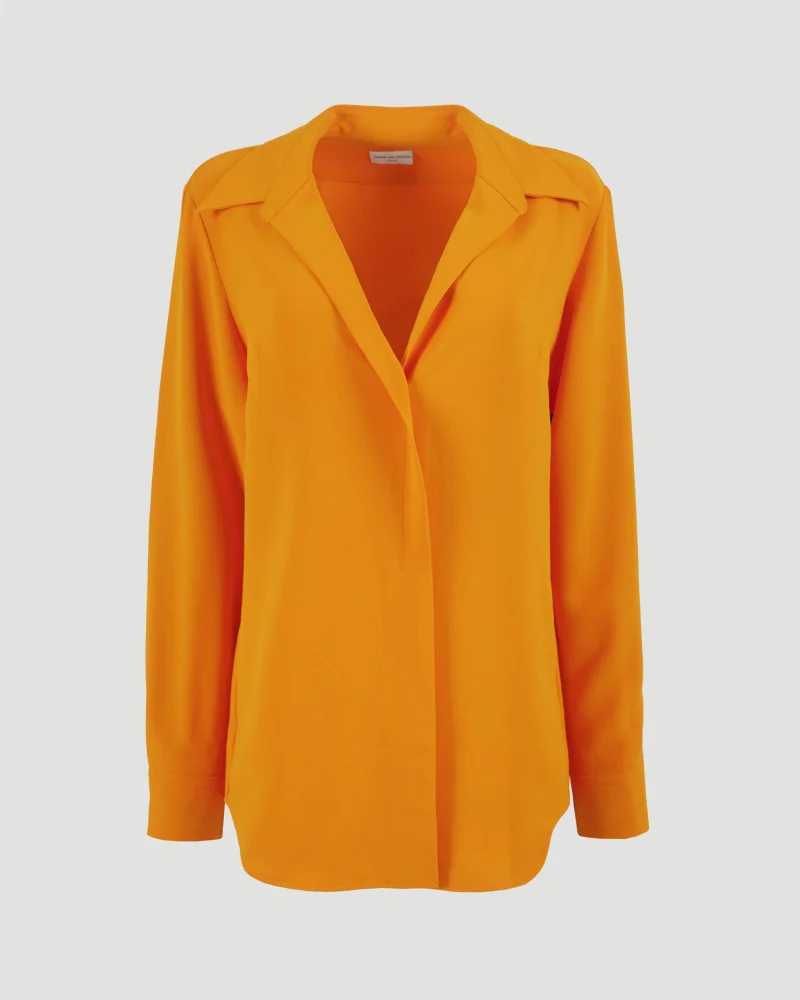 Long-Sleeve Shirt in Orange
