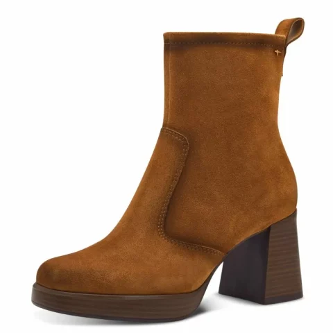 Дамски Боти На Ток TAMARIS – 1-25360-43-305 COGNAC — снимка 3