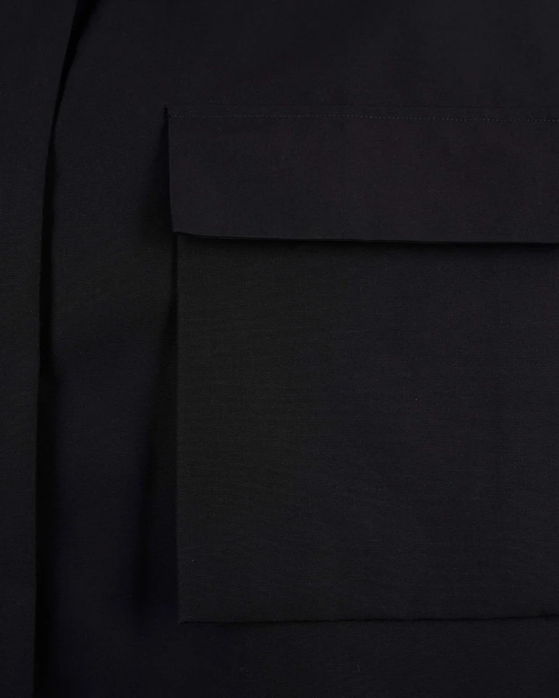 Cotton Shirt in Black — снимка 8