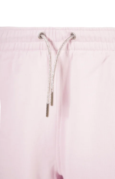 Rhinestone-Detailed Track Pants in Pink — снимка 2