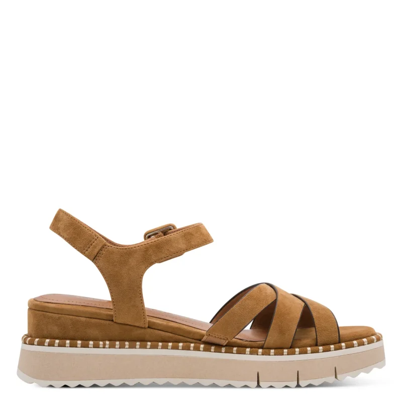 Дамски Сандали На Платформа TAMARIS – 1-28269-46-305 COGNAC — снимка 2
