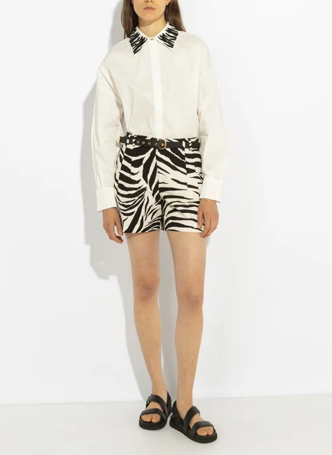 Риза с мъниста 'Oversized fit'' Max Mara Studio Mstgene