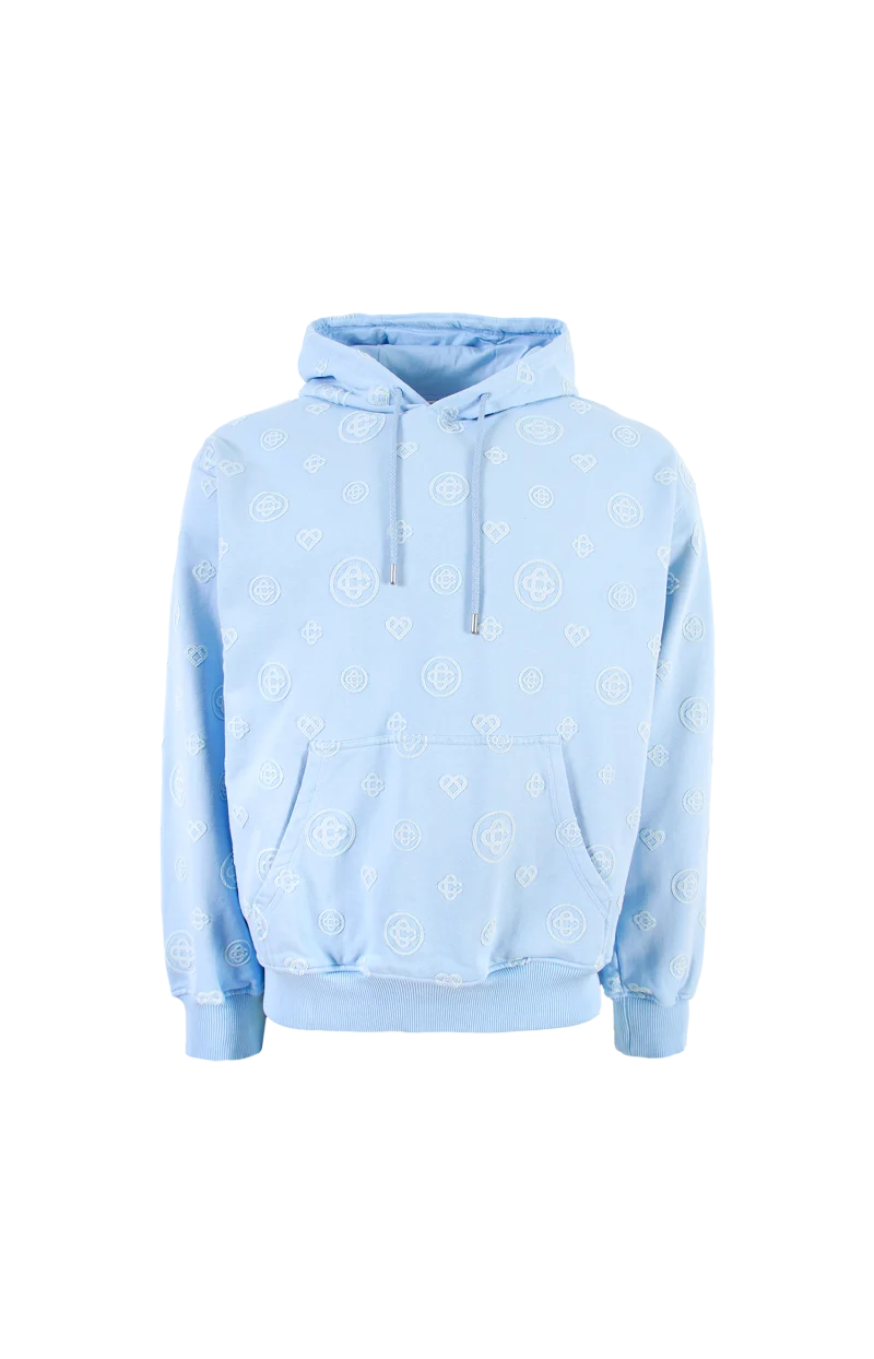 Applique Monogram Hooded Sweatshirt