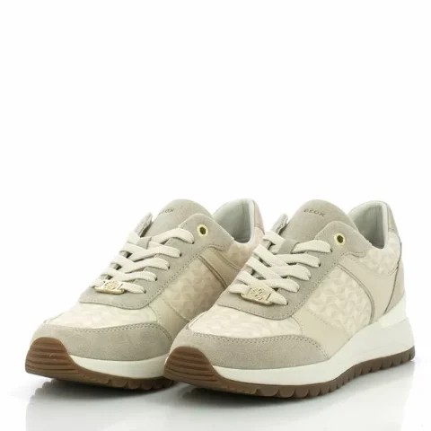 Дамски Сникърс GEOX – D5500A D DESYA PAPYRUS/LT TAUPE — снимка 5
