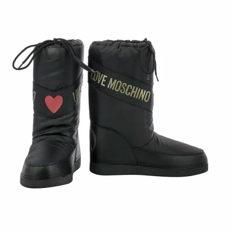 Дамски Спортни Боти MOSCHINO – JA24032G1FISY0000 NERO — снимка 5