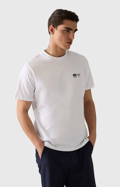 Бяла тениска GUESS x North Sails — снимка 4