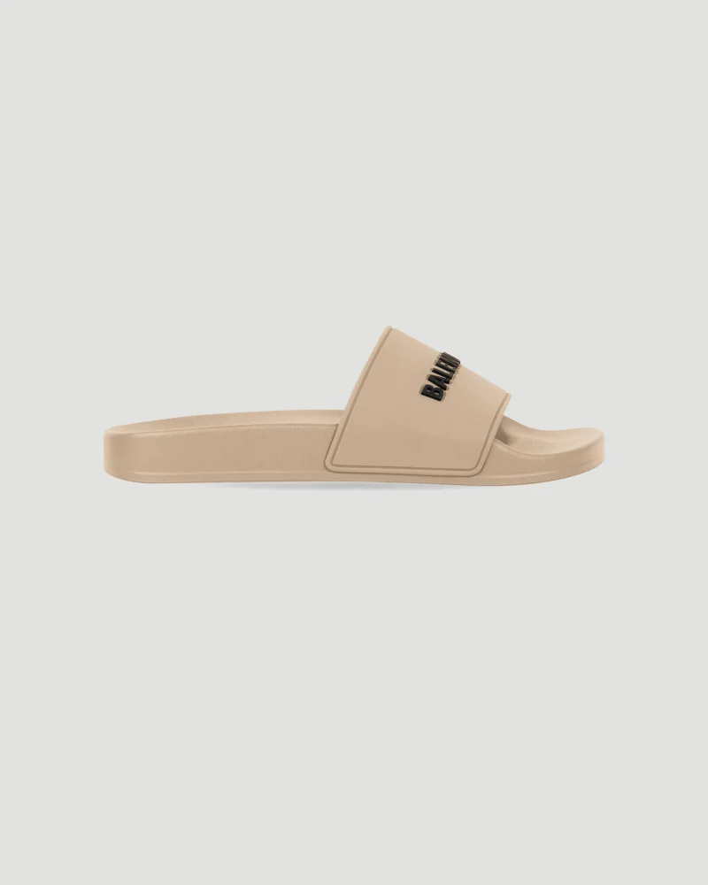 Pool Slide Sandal in Beige
