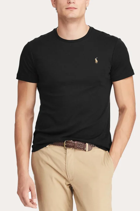T-Shirt Pima Polo-Ssl 710740727001 001 black — снимка 2