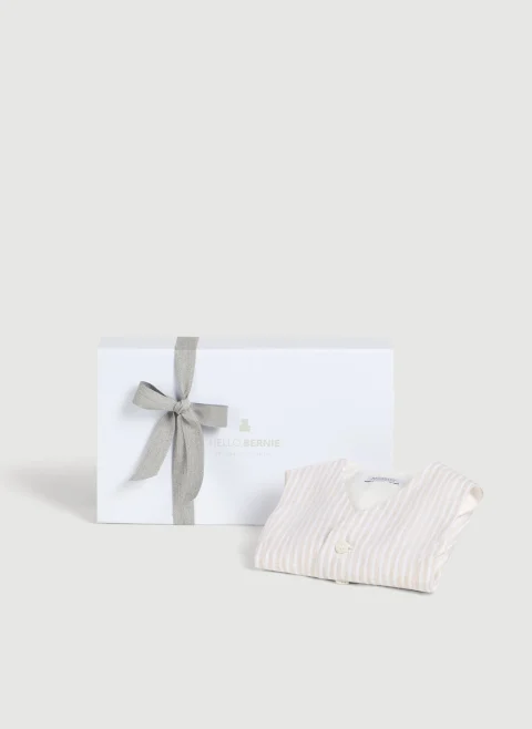 Раиран елек от лен Brunello Cucinelli Kids 24-36M — снимка 4