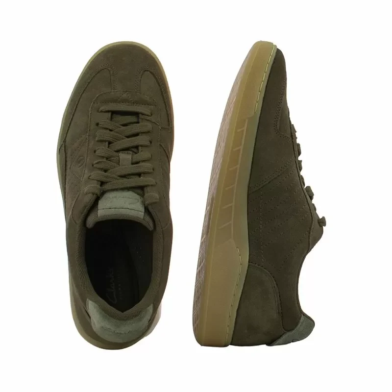 Мъжки Сникърс CLARKS – 26183361 CRAFTRALLY ACE KHAKI COMBI — снимка 4