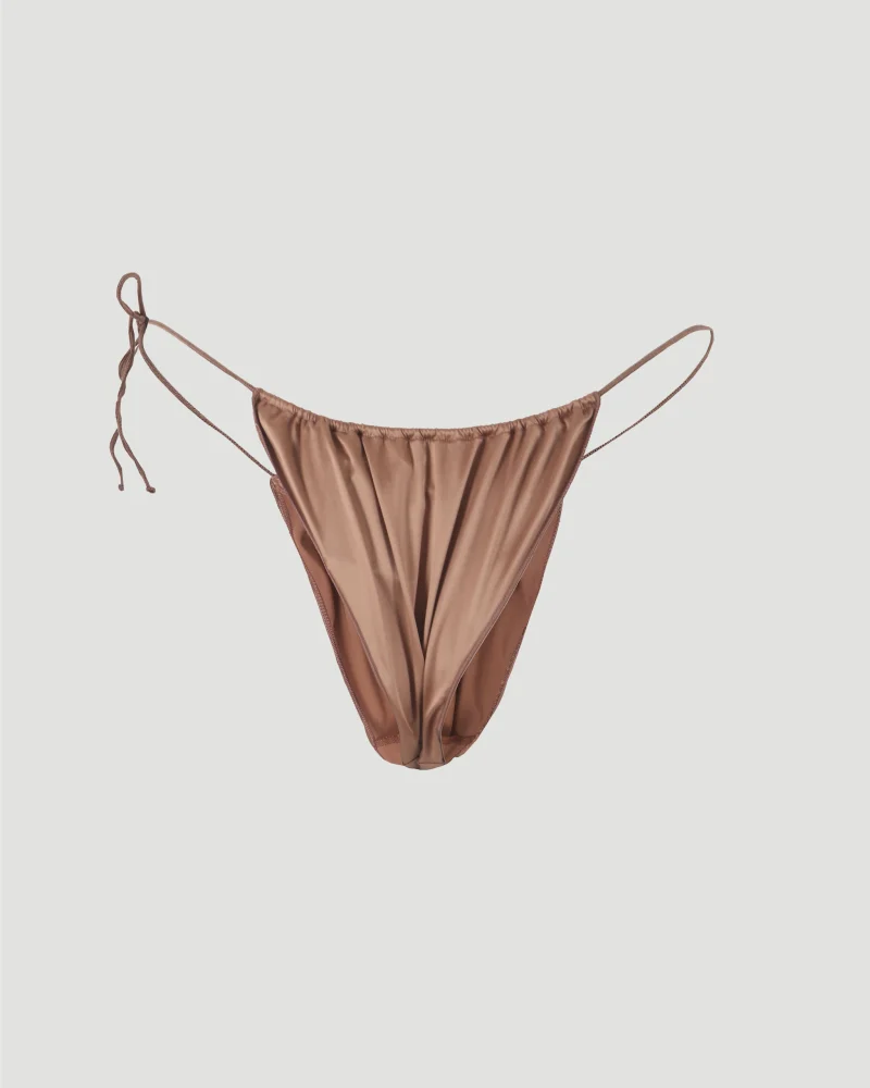 Satin Microkini in Gold — снимка 7