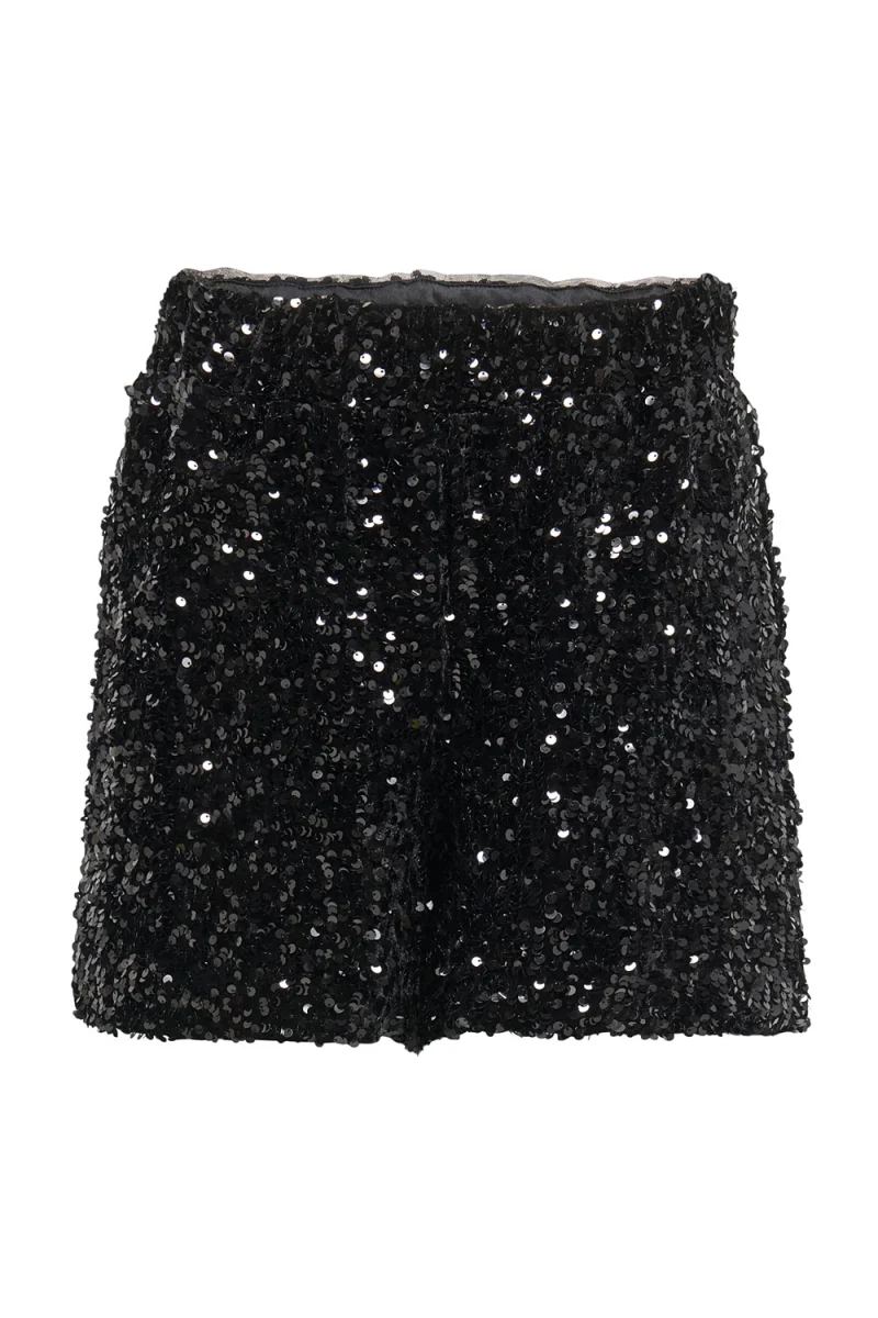 Къс панталон Onlconfidence New Sequins Jrs 15360164 C-N10 black