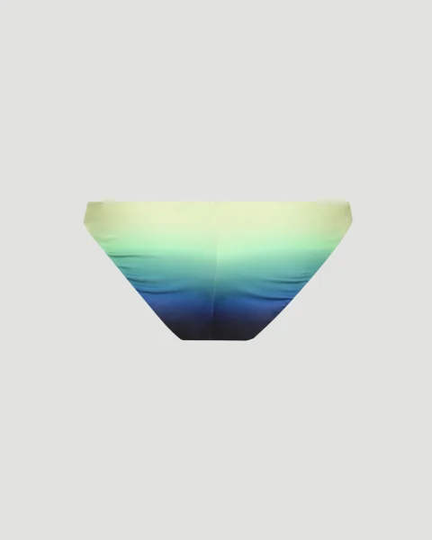 Gradient Printed Bikini Bottom Blue and Green — снимка 2