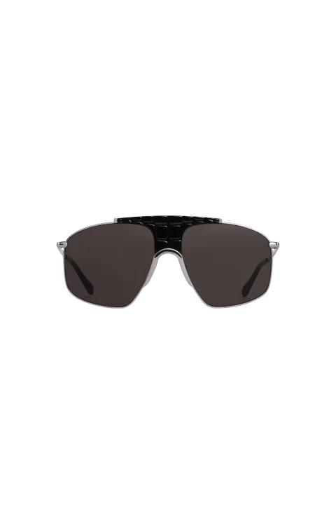 Square Aviator Sunglasses in Black